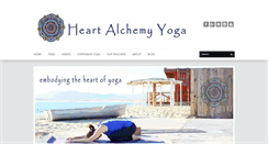 Desktop Screenshot of heartalchemyyoga.com