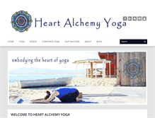 Tablet Screenshot of heartalchemyyoga.com